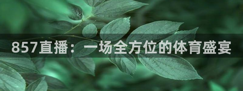 857直播：一场全方位的体育盛宴